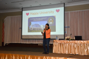 มรท. จัดอบรมหนึ่งวิสัยทัศน์ หนึ่งดวงใจ สานสัมพันธ์น้องพี่เทพสตรี สู่การพัฒนามหาวิทยาลัยที่ยั่งยืน