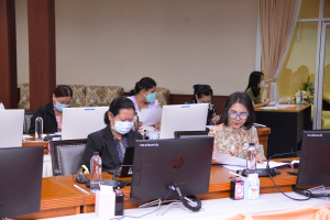 การประชุมจัดสรรงบประมาณสำหรับหน่วยงานสนับสนุนการผลิตบัณฑิตฯ