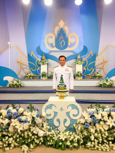 ผู้แทนผู้บริหาร คณาจารย์ บุคลากร และนักศึกษา บันทึกเทปโทรทัศน์ถวายพระพรชัยมงคล สมเด็จพระบรมราชชนนีพันปีหลวง