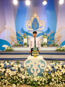 ผู้แทนผู้บริหาร คณาจารย์ บุคลากร และนักศึกษา บันทึกเทปโทรทัศน์ถวายพระพรชัยมงคล สมเด็จพระบรมราชชนนีพันปีหลวง
