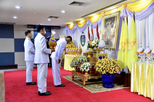 อธิการบดี ผู้บริหาร และบุคลากร มรท. ร่วมกิจกรรมเฉลิมพระเกียรติและถวายพระพรชัยมงคลพระบาทสมเด็จพระเจ้าอยู่หัว และร่วมการประชุม ทปอ.มรภ. ครั้งที่ 3/66