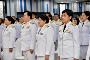 อธิการบดี ผู้บริหาร และบุคลากร มรท. ร่วมกิจกรรมเฉลิมพระเกียรติและถวายพระพรชัยมงคลพระบาทสมเด็จพระเจ้าอยู่หัว และร่วมการประชุม ทปอ.มรภ. ครั้งที่ 3/66