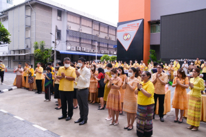 อธิการบดี มรท. นำคณะผู้บริหาร คณาจารย์ บุคลากร นักเรียน นักศึกษา ร่วมพิธีถวายพระพรชัยมงคล เนื่องในโอกาสวันเฉลิมพระชนมพรรษา พระบาทสมเด็จพระเจ้าอยู่หัว