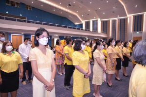 อธิการบดี มรท. นำคณะผู้บริหาร คณาจารย์ บุคลากร นักเรียน นักศึกษา ร่วมพิธีถวายพระพรชัยมงคล เนื่องในโอกาสวันเฉลิมพระชนมพรรษา พระบาทสมเด็จพระเจ้าอยู่หัว