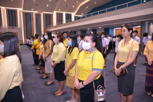 อธิการบดี มรท. นำคณะผู้บริหาร คณาจารย์ บุคลากร นักเรียน นักศึกษา ร่วมพิธีถวายพระพรชัยมงคล เนื่องในโอกาสวันเฉลิมพระชนมพรรษา พระบาทสมเด็จพระเจ้าอยู่หัว