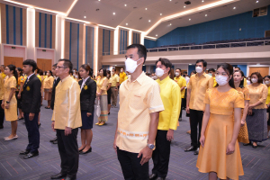 อธิการบดี มรท. นำคณะผู้บริหาร คณาจารย์ บุคลากร นักเรียน นักศึกษา ร่วมพิธีถวายพระพรชัยมงคล เนื่องในโอกาสวันเฉลิมพระชนมพรรษา พระบาทสมเด็จพระเจ้าอยู่หัว