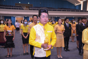 อธิการบดี มรท. นำคณะผู้บริหาร คณาจารย์ บุคลากร นักเรียน นักศึกษา ร่วมพิธีถวายพระพรชัยมงคล เนื่องในโอกาสวันเฉลิมพระชนมพรรษา พระบาทสมเด็จพระเจ้าอยู่หัว