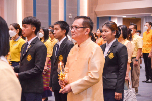 อธิการบดี มรท. นำคณะผู้บริหาร คณาจารย์ บุคลากร นักเรียน นักศึกษา ร่วมพิธีถวายพระพรชัยมงคล เนื่องในโอกาสวันเฉลิมพระชนมพรรษา พระบาทสมเด็จพระเจ้าอยู่หัว