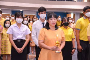อธิการบดี มรท. นำคณะผู้บริหาร คณาจารย์ บุคลากร นักเรียน นักศึกษา ร่วมพิธีถวายพระพรชัยมงคล เนื่องในโอกาสวันเฉลิมพระชนมพรรษา พระบาทสมเด็จพระเจ้าอยู่หัว