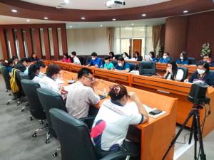 การประชุมการเตรียมจัดนิทรรศการและกิจกรรมในงานมหกรรมการแสดงผลงานพัฒนาท้องถิ่นฯ