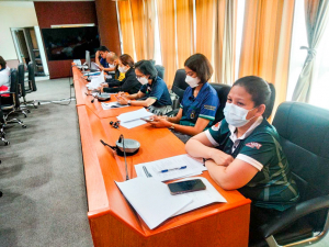การประชุมการเตรียมจัดนิทรรศการและกิจกรรมในงานมหกรรมการแสดงผลงานพัฒนาท้องถิ่นฯ