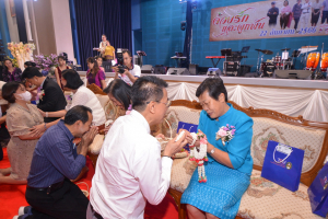 งานมุทิตาจิตเกษียณอายุราชการบุคลากร มหาวิทยาลัยราชภัฏเทพสตรี ประจำปี พ.ศ. 2566 “ด้วยรักและผูกพัน”