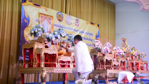 มรท. ร่วมพิธีเจริญพระพุทธมนต์เฉลิมพระเกียรติ พระบาทสมเด็จพระเจ้าอยู่หัว สมเด็จพระนางเจ้าสิริกิติ์ พระบรมราชินีนาถ พระบรมราชชนนีพันปีหลวง และสมเด็จพระนางเจ้าฯ พระบรมราชินี ประจำปี พ.ศ. 2566 ครั้งที่ 8