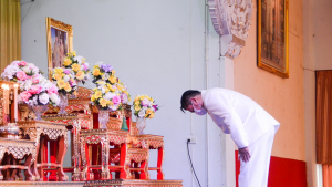 มรท. ร่วมพิธีเจริญพระพุทธมนต์เฉลิมพระเกียรติ พระบาทสมเด็จพระเจ้าอยู่หัว สมเด็จพระนางเจ้าสิริกิติ์ พระบรมราชินีนาถ พระบรมราชชนนีพันปีหลวง และสมเด็จพระนางเจ้าฯ พระบรมราชินี ประจำปี พ.ศ. 2566 ครั้งที่ 8