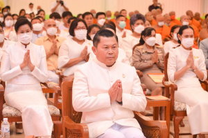 มรท. ร่วมพิธีเจริญพระพุทธมนต์เฉลิมพระเกียรติ พระบาทสมเด็จพระเจ้าอยู่หัว สมเด็จพระนางเจ้าสิริกิติ์ พระบรมราชินีนาถ พระบรมราชชนนีพันปีหลวง และสมเด็จพระนางเจ้าฯ พระบรมราชินี ประจำปี พ.ศ. 2566 ครั้งที่ 8