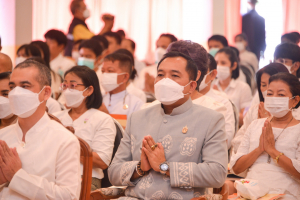มรท. ร่วมพิธีเจริญพระพุทธมนต์เฉลิมพระเกียรติ พระบาทสมเด็จพระเจ้าอยู่หัว สมเด็จพระนางเจ้าสิริกิติ์ พระบรมราชินีนาถ พระบรมราชชนนีพันปีหลวง และสมเด็จพระนางเจ้าฯ พระบรมราชินี ประจำปี พ.ศ. 2566 ครั้งที่ 8