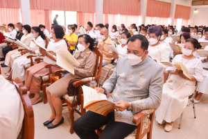 มรท. ร่วมพิธีเจริญพระพุทธมนต์เฉลิมพระเกียรติ พระบาทสมเด็จพระเจ้าอยู่หัว สมเด็จพระนางเจ้าสิริกิติ์ พระบรมราชินีนาถ พระบรมราชชนนีพันปีหลวง และสมเด็จพระนางเจ้าฯ พระบรมราชินี ประจำปี พ.ศ. 2566 ครั้งที่ 8