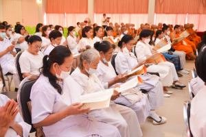 มรท. ร่วมพิธีเจริญพระพุทธมนต์เฉลิมพระเกียรติ พระบาทสมเด็จพระเจ้าอยู่หัว สมเด็จพระนางเจ้าสิริกิติ์ พระบรมราชินีนาถ พระบรมราชชนนีพันปีหลวง และสมเด็จพระนางเจ้าฯ พระบรมราชินี ประจำปี พ.ศ. 2566 ครั้งที่ 8