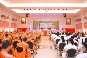 มรท. ร่วมพิธีเจริญพระพุทธมนต์เฉลิมพระเกียรติ พระบาทสมเด็จพระเจ้าอยู่หัว สมเด็จพระนางเจ้าสิริกิติ์ พระบรมราชินีนาถ พระบรมราชชนนีพันปีหลวง และสมเด็จพระนางเจ้าฯ พระบรมราชินี ประจำปี พ.ศ. 2566 ครั้งที่ 8