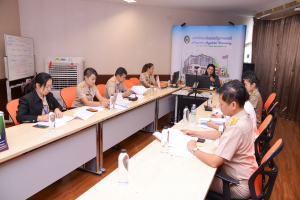 การประชุม คกก.จัดงานราตรีคืนสู่เหย้าชาวเทพสตรีฯ