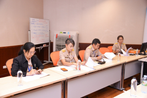 การประชุม คกก.จัดงานราตรีคืนสู่เหย้าชาวเทพสตรีฯ