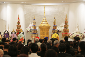 มรท. ร่วมพิธีสวดพระอภิธรรม ศ.ดร.วิจิตร ศรีสอ้าน