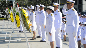 มรท. ร่วมพิธีบำเพ็ญกุศลถวายเป็นพระราชกุศล เนื่องในวันนวมินทรมหาราช ณ ศูนย์การทหารปืนใหญ่