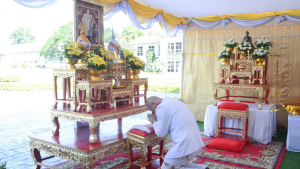มรท. ร่วมพิธีบำเพ็ญกุศลถวายเป็นพระราชกุศล เนื่องในวันนวมินทรมหาราช ณ ศูนย์การทหารปืนใหญ่