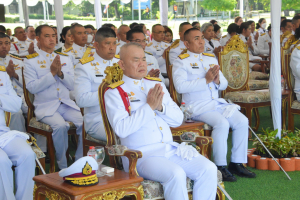 มรท. ร่วมพิธีบำเพ็ญกุศลถวายเป็นพระราชกุศล เนื่องในวันนวมินทรมหาราช ณ ศูนย์การทหารปืนใหญ่