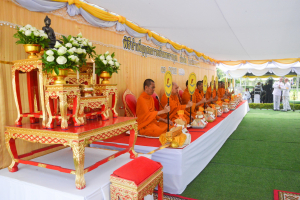 มรท. ร่วมพิธีบำเพ็ญกุศลถวายเป็นพระราชกุศล เนื่องในวันนวมินทรมหาราช ณ ศูนย์การทหารปืนใหญ่