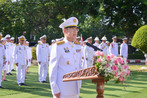 มรท. ร่วมพิธีถวายพวงมาลาสักการะเนื่องในวันคล้ายวันสวรรคต รัชกาลที่ 5