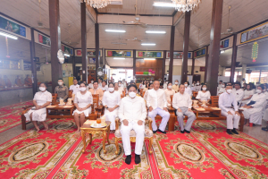 มรท. ร่วมพิธีเจริญพระพุทธมนต์เฉลิมพระเกียรติ พระบาทสมเด็จพระเจ้าอยู่หัว สมเด็จพระนางเจ้าสิริกิติ์ พระบรมราชินีนาถ พระบรมราชชนนีพันปีหลวง และสมเด็จพระนางเจ้าฯ พระบรมราชินี ประจำปี พ.ศ. 2566 ครั้งที่ 9