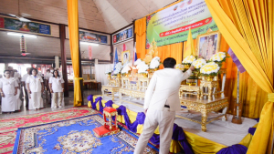 มรท. ร่วมพิธีเจริญพระพุทธมนต์เฉลิมพระเกียรติ พระบาทสมเด็จพระเจ้าอยู่หัว สมเด็จพระนางเจ้าสิริกิติ์ พระบรมราชินีนาถ พระบรมราชชนนีพันปีหลวง และสมเด็จพระนางเจ้าฯ พระบรมราชินี ประจำปี พ.ศ. 2566 ครั้งที่ 9