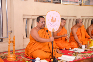 มรท. ร่วมพิธีเจริญพระพุทธมนต์เฉลิมพระเกียรติ พระบาทสมเด็จพระเจ้าอยู่หัว สมเด็จพระนางเจ้าสิริกิติ์ พระบรมราชินีนาถ พระบรมราชชนนีพันปีหลวง และสมเด็จพระนางเจ้าฯ พระบรมราชินี ประจำปี พ.ศ. 2566 ครั้งที่ 9