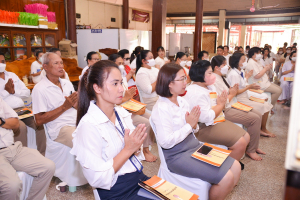 มรท. ร่วมพิธีเจริญพระพุทธมนต์เฉลิมพระเกียรติ พระบาทสมเด็จพระเจ้าอยู่หัว สมเด็จพระนางเจ้าสิริกิติ์ พระบรมราชินีนาถ พระบรมราชชนนีพันปีหลวง และสมเด็จพระนางเจ้าฯ พระบรมราชินี ประจำปี พ.ศ. 2566 ครั้งที่ 9