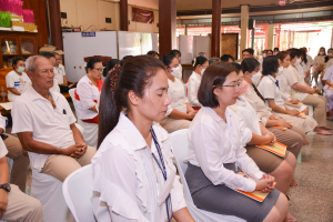 มรท. ร่วมพิธีเจริญพระพุทธมนต์เฉลิมพระเกียรติ พระบาทสมเด็จพระเจ้าอยู่หัว สมเด็จพระนางเจ้าสิริกิติ์ พระบรมราชินีนาถ พระบรมราชชนนีพันปีหลวง และสมเด็จพระนางเจ้าฯ พระบรมราชินี ประจำปี พ.ศ. 2566 ครั้งที่ 9