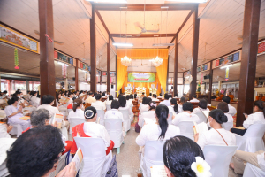 มรท. ร่วมพิธีเจริญพระพุทธมนต์เฉลิมพระเกียรติ พระบาทสมเด็จพระเจ้าอยู่หัว สมเด็จพระนางเจ้าสิริกิติ์ พระบรมราชินีนาถ พระบรมราชชนนีพันปีหลวง และสมเด็จพระนางเจ้าฯ พระบรมราชินี ประจำปี พ.ศ. 2566 ครั้งที่ 9