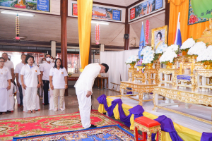 มรท. ร่วมพิธีเจริญพระพุทธมนต์เฉลิมพระเกียรติ พระบาทสมเด็จพระเจ้าอยู่หัว สมเด็จพระนางเจ้าสิริกิติ์ พระบรมราชินีนาถ พระบรมราชชนนีพันปีหลวง และสมเด็จพระนางเจ้าฯ พระบรมราชินี ประจำปี พ.ศ. 2566 ครั้งที่ 9