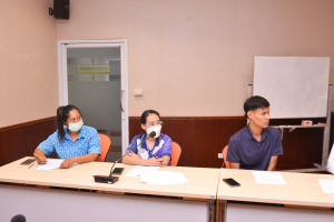 อธิการบดี และรองอธิการบดีฝ่ายกิจการนักศึกษาฯ ประชุมร่วมกับผู้บริหารและบุคลากรของสำนักศิลปะและวัฒนธรรม และ กองพัฒนานักศึกษา สำนักงานอธิการบดี