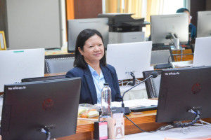 การประชุมนำเสนอผลการฝึกประสบการณ์การสอนของนักศึกษาโครงการแลกเปลี่ยน TRU - UNS Teacher Students Exchange 2023 จาก Sebelas Maret University (UNS) ประเทศอินโดนีเซีย