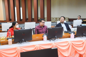 การประชุมนำเสนอผลการฝึกประสบการณ์การสอนของนักศึกษาโครงการแลกเปลี่ยน TRU - UNS Teacher Students Exchange 2023 จาก Sebelas Maret University (UNS) ประเทศอินโดนีเซีย