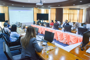 การประชุมนำเสนอผลการฝึกประสบการณ์การสอนของนักศึกษาโครงการแลกเปลี่ยน TRU - UNS Teacher Students Exchange 2023 จาก Sebelas Maret University (UNS) ประเทศอินโดนีเซีย
