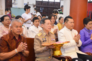 มรท. ร่วมงานประเพณีบุญผ้าป่าข้าวเม่าทอด