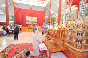 มรท. ร่วมงานประเพณีบุญผ้าป่าข้าวเม่าทอด