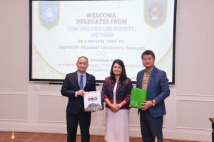 มรท. ให้การต้อนรับผู้บริหาร Thai Nguyen University ประเทศเวียดนาม ในโอกาสร่วมประชุมต่อยอด MOU กิจกรรมด้านวิชาการ การวิจัย และด้านศิลปวัฒนธรรม