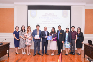 มรท. ให้การต้อนรับผู้บริหาร Thai Nguyen University ประเทศเวียดนาม ในโอกาสร่วมประชุมต่อยอด MOU กิจกรรมด้านวิชาการ การวิจัย และด้านศิลปวัฒนธรรม
