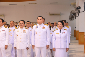 มรท. ร่วมพิธีเนื่องในวันคล้ายวันพระบรมราชสมภพ รัชกาลที่ 9 วันชาติ และวันพ่อแห่งชาติ