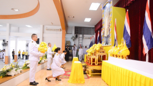 มรท. ร่วมพิธีเนื่องในวันคล้ายวันพระบรมราชสมภพ รัชกาลที่ 9 วันชาติ และวันพ่อแห่งชาติ