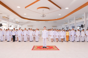 มรท. ร่วมพิธีเนื่องในวันคล้ายวันพระบรมราชสมภพ รัชกาลที่ 9 วันชาติ และวันพ่อแห่งชาติ