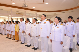 มรท. ร่วมพิธีเนื่องในวันคล้ายวันพระบรมราชสมภพ รัชกาลที่ 9 วันชาติ และวันพ่อแห่งชาติ